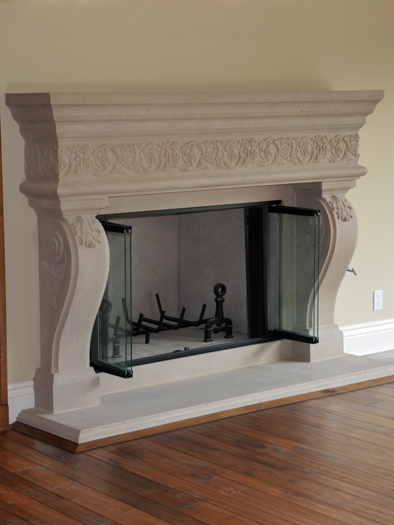 Arabela Fireplace Mantel by Precast Innovations, Inc.