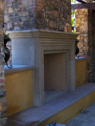 Cassia Fireplace Mantel by Precast Innovations, Inc.