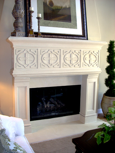 Damian Fireplace Mantel by Precast Innovations, Inc.