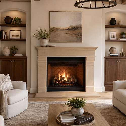 Abel Fireplace Mantel by Precast Innovations, Inc.
