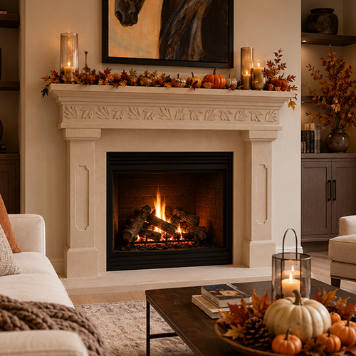 Aspen Fireplace Mantel by Precast Innovations, Inc.