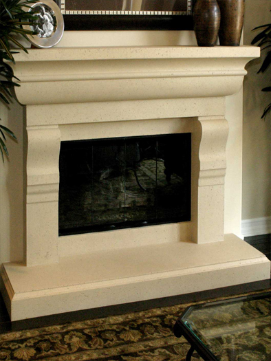 Augustine Fireplace Mantel by Precast Innovations, Inc.