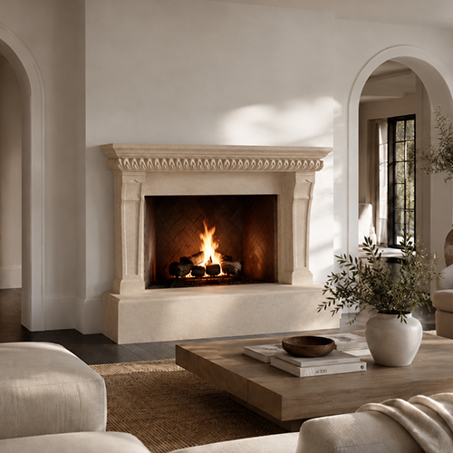 Austin Fireplace Mantel by Precast Innovations, Inc.