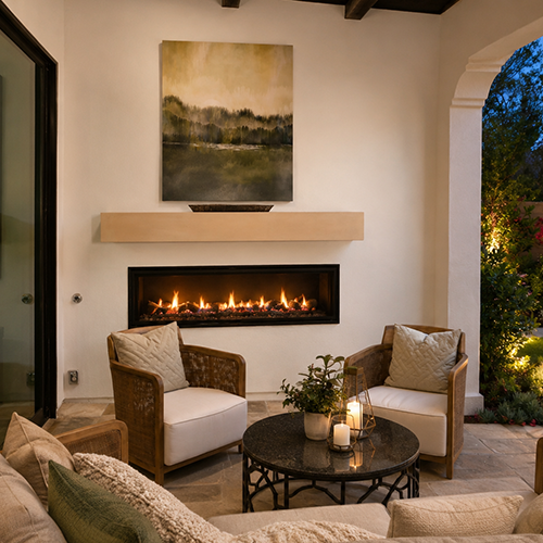 Basson Fireplace Mantel by Precast Innovations, Inc.