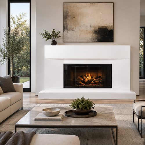 Carcaso Fireplace Mantel by Precast Innovations, Inc.