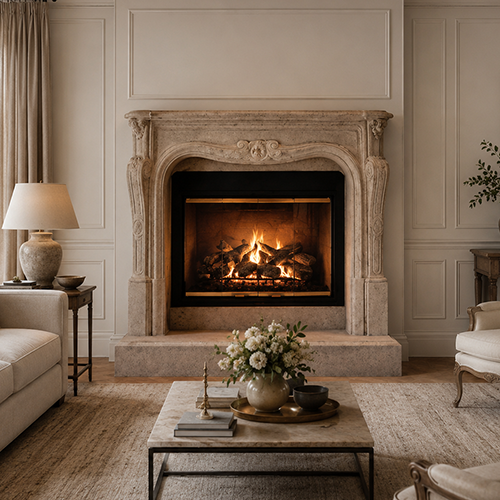 Catalina Fireplace Mantel by Precast Innovations, Inc.