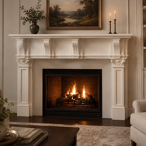 Colorado M Fireplace Mantel by Precast Innovations, Inc.