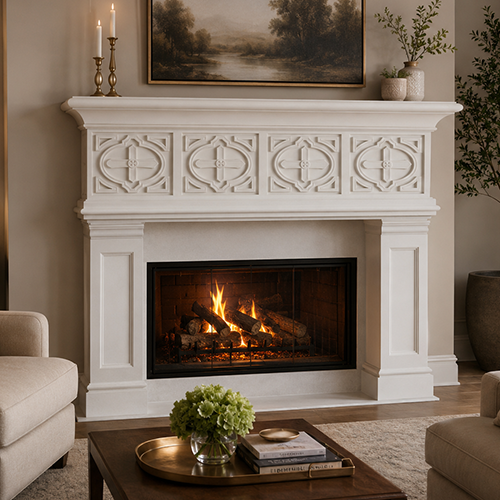 Damian Fireplace Mantel by Precast Innovations, Inc.