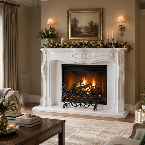 Dufay Fireplace Mantel by Precast Innovations, Inc.