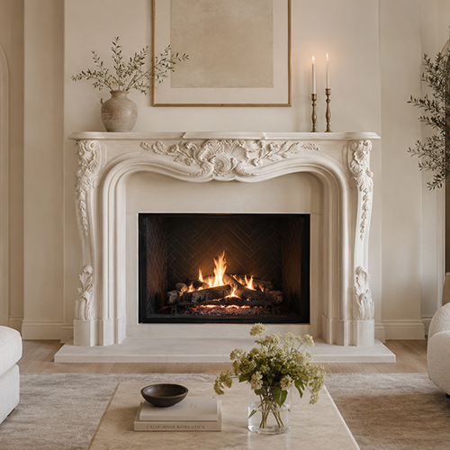 Elizabeth Fireplace Mantel by Precast Innovations, Inc.