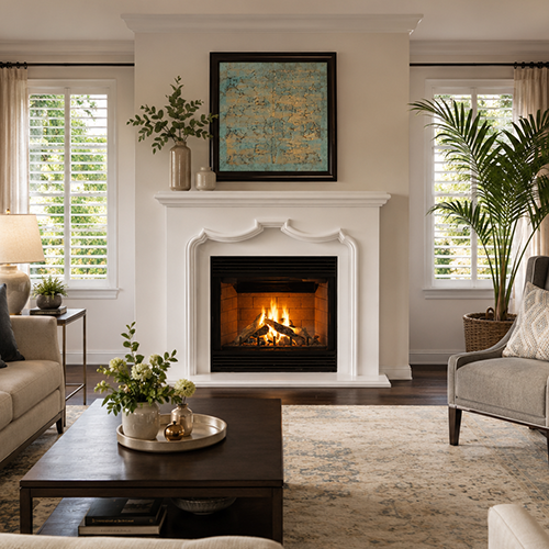 Fiora Fireplace Mantel by Precast Innovations, Inc.