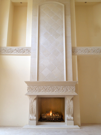 Florence Fireplace Mantel by Precast Innovations, Inc.