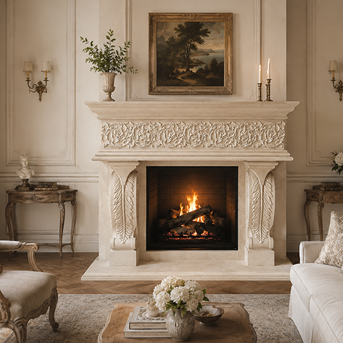 Florence Fireplace Mantel by Precast Innovations, Inc.