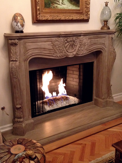 Johanna Fireplace Mantel by Precast Innovations, Inc.