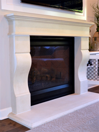 Oxford Fireplace Mantel by Precast Innovations, Inc.