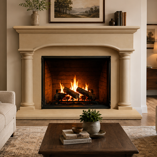 Regency Mod Fireplace Mantel by Precast Innovations, Inc.