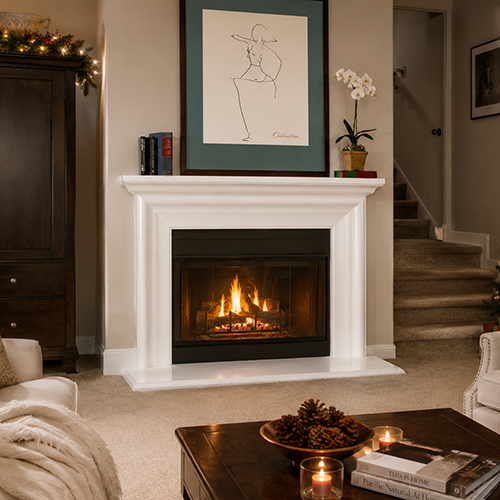 Rockport M Fireplace Mantel by Precast Innovations, Inc.
