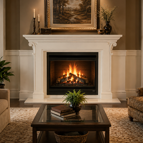 Venero Fireplace Mantel by Precast Innovations, Inc.