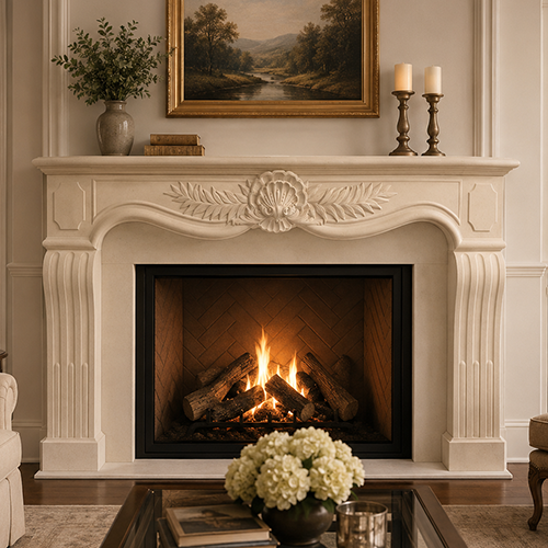 Victorino Fireplace Mantel by Precast Innovations, Inc.