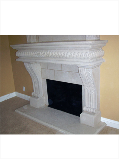 Victorino Fireplace Mantel by Precast Innovations, Inc.