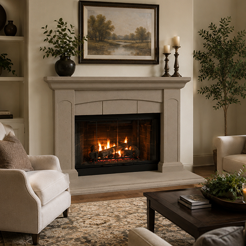 Windsor Fireplace Mantel by Precast Innovations, Inc.